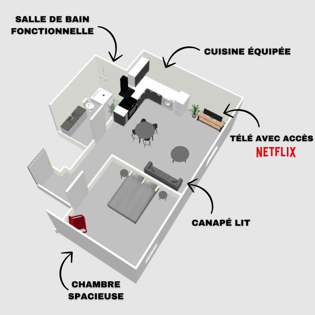 Apartament Le Grand Republicaint2 Le Péage-de-Roussillon Zewnętrze zdjęcie